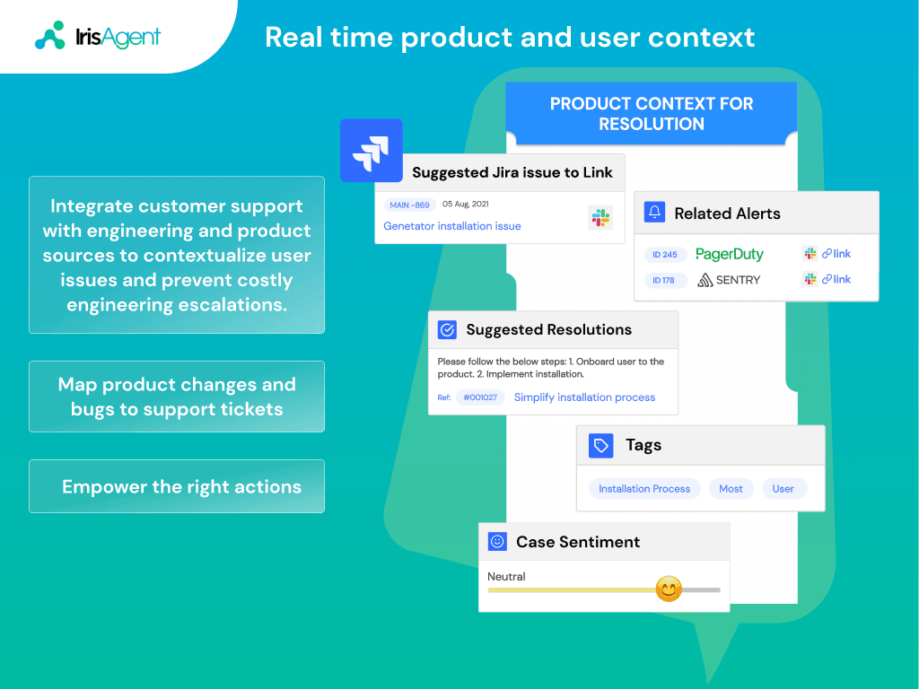 IrisAgent primary marketing image — Reporting and Analytics app on the Zendesk Marketplace